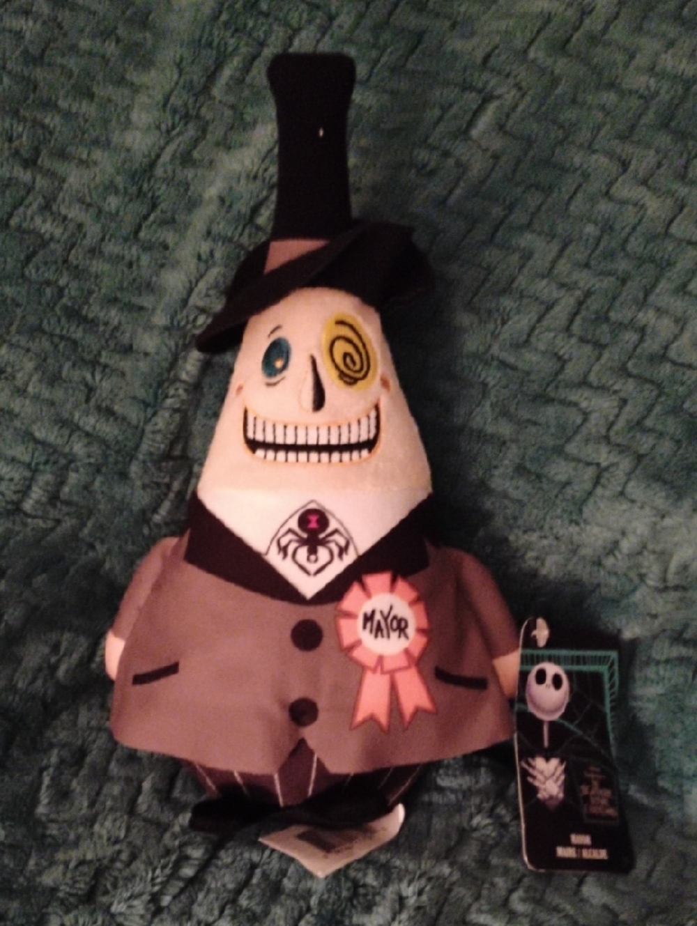 Disney The Mayor Plush - Black, Gray, White, Pink, Yellow, Teal